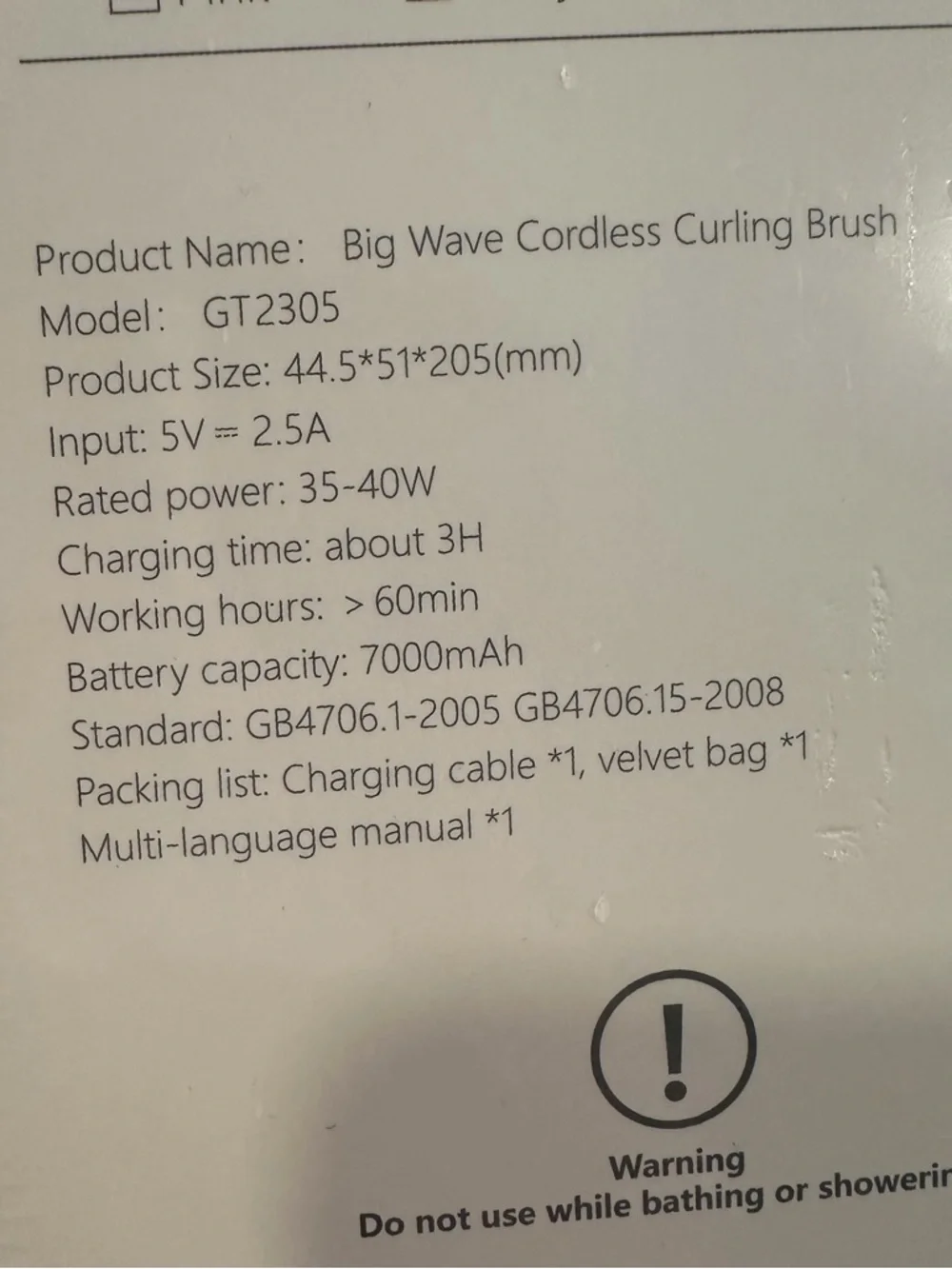 Cordless Hot Air Round Brush - Pink Bristles #TF7